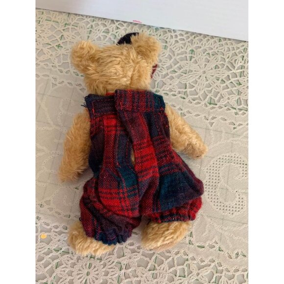 Boyds Becky Bear Plaid Outfit Plush Stuffed Animal 6 Inch Collectible Toy - Picture 9 of 13